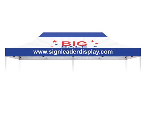 Quality custom tents in a range of sizes. 10x20 Custom Printed Canopy Top|Signleader