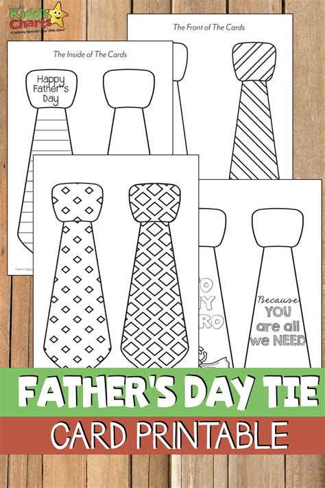 this free printable father s day tie card is just perfect for dad father s day printable