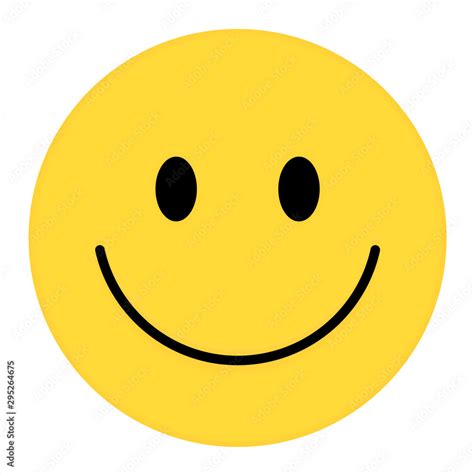 Vecteur Stock Smiley Face Happy Smiley Emoji Vector Yellow Vector