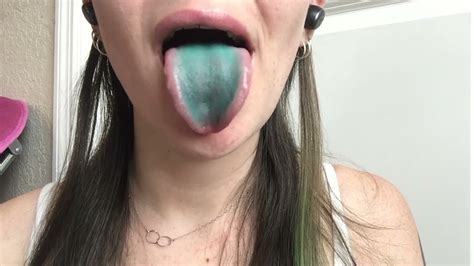 Asmr Whisper Showing Off My Green Tongue 😋👅 Whispering Satisfying Mouth Sounds Shorts Youtube