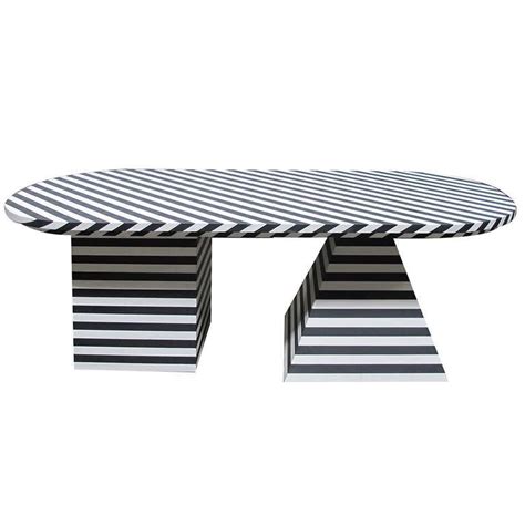 Black And White Striped Dining Table By Kelly Wearstler Dining Table