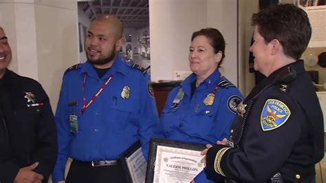Off Duty Security Agents Honored For Action During Stabbing At San