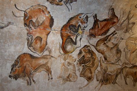 Some Bison Paintings In The Cave Of Altamira Spain Which Were Made
