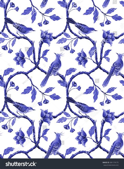 Check spelling or type a new query. Blue White Seamless Floral Pattern Spring Stock ...