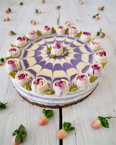 Confectionery Artist No Bake Raw Vegan Cake That Look Like Flowers