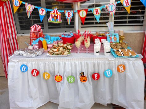 Kids Circus Theme Birthday Party Ideas For Food Table Decoration Kids