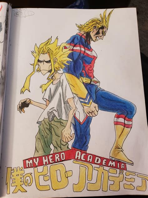 Drew All Might And Small Might With New Colored Pencils R