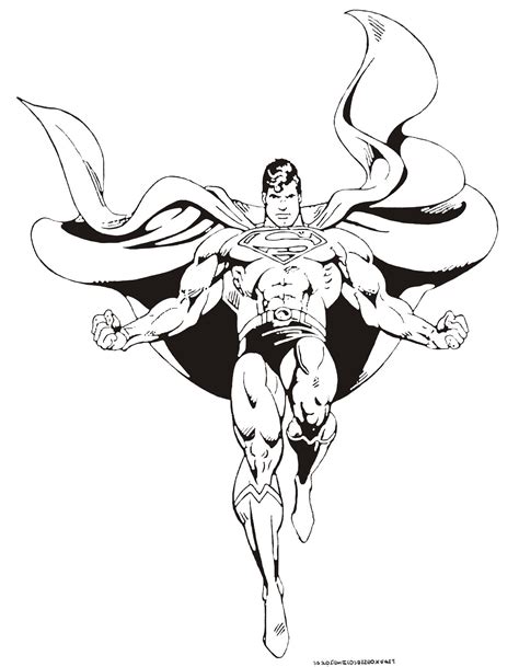 Coloriage de Superman gratuit à colorier  Coloriage Superman
