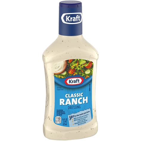 Kraft Classic Ranch Dressing 16 Fl Oz Bottle La Comprita
