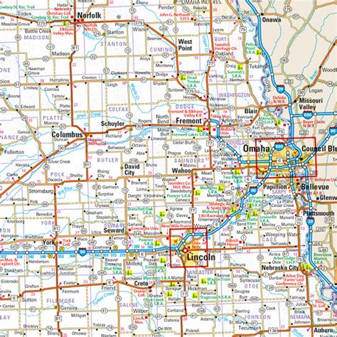Nebraska Map Of Small Towns Map Of World