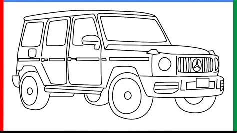 Easy Trick To Draw Mercedes G Wagon How To Draw G Wagon Step By Step