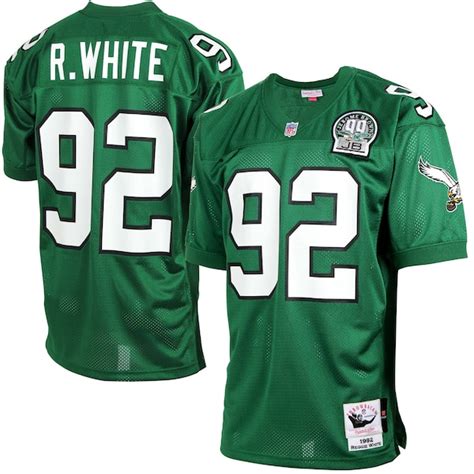 Mens Philadelphia Eagles Mitchell And Ness Green Authentic Throwback Jersey