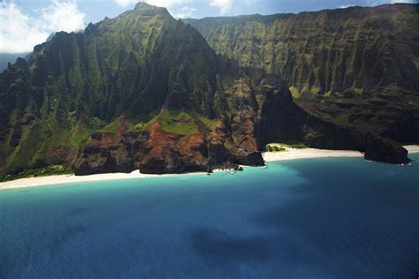 Itap Of The Na Pali Coast From A Helicopter Ritookapicture