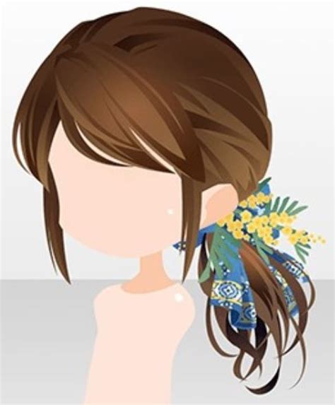 Pin By Haley Townley On Art Anime Hair Anime Ponytail Chibi Hair