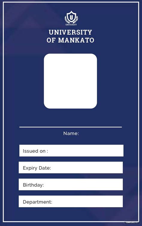 Free Basic Blank Id Card Template Word Apple Pages Publisher