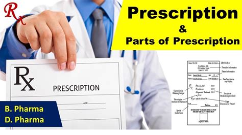 Prescription In Pharmacy Parts Of Prescription Youtube