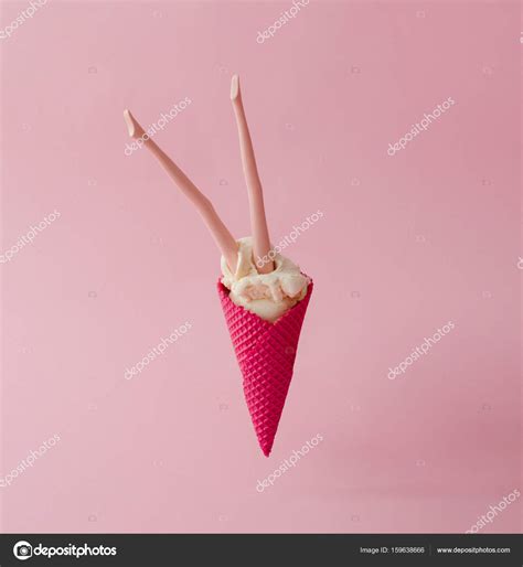 Doll Legs In Ice Cream Cone Stock Photo By Zamurovic