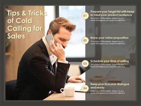 Tips And Tricks Of Cold Calling For Sales Templates Powerpoint