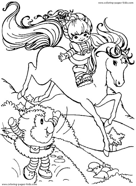 Rainbow Brite color page - Cool cartoon coloring pages for kids