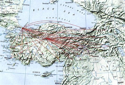 Turkish Airlines Route Map Domestic Routes