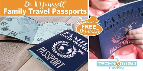 Download DIY Family Travel Passport (with Free Printables & SVG Cut Files) - The Technomad Family