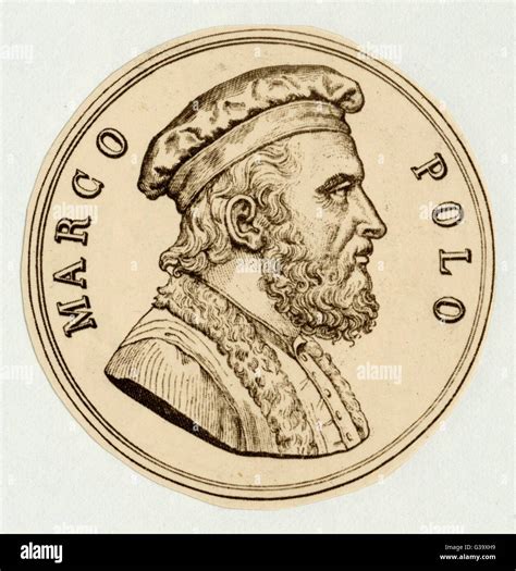 Marco Polo Venetian Merchant Traveller And Author Date 1254 Stock