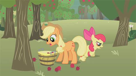 Image Applejack Picking Up Apples S1e12png My Little Pony