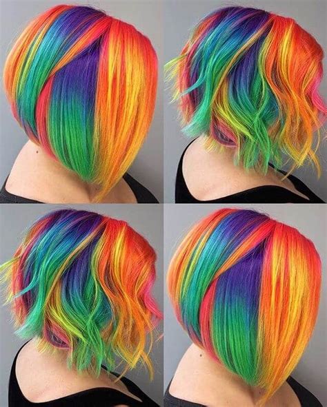 36 Awesome Women Rainbow Hair Colors Ideas Perfect For