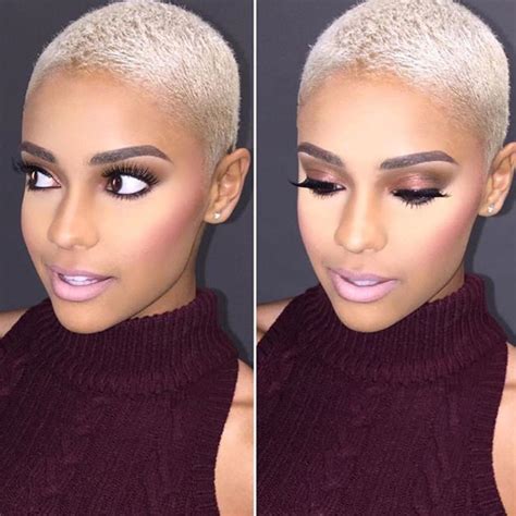 Pin By Empress Esh On ~make Me Up~ Short Blonde Hair Natural Hair