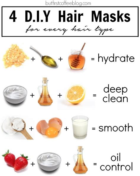 Apply this mask with a brush or with your fingers. 4 DIY Hair Masks for Every Hair Type - But First, Coffee ...