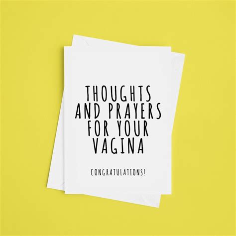 Thoughts Prayers For Your Vagina Congratulations Pregnancy Etsy