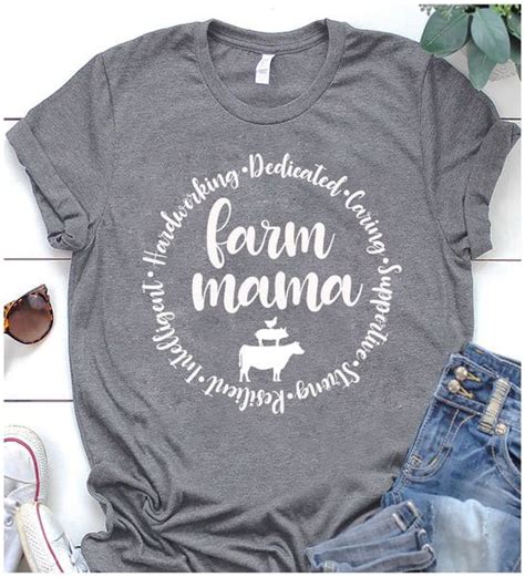 farm mama hardworking dedicated caring farmer shirt t for mom fridaystuff