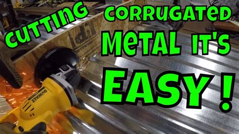 This type is useful for most cuts you need to make when working with metal roofing. Cutting corrugated metal roofing with an grinder - YouTube