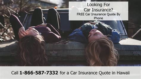 Free Hawaii Car Insurance Quote By Phone - YouTube