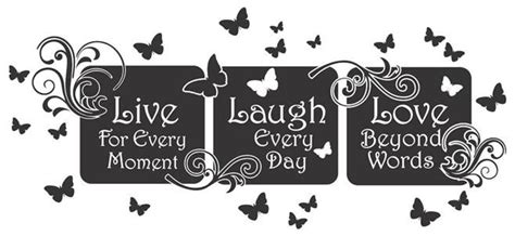 Live Laugh Love Floral Mural Quotevinyl Wall Art Decal Sticker Home