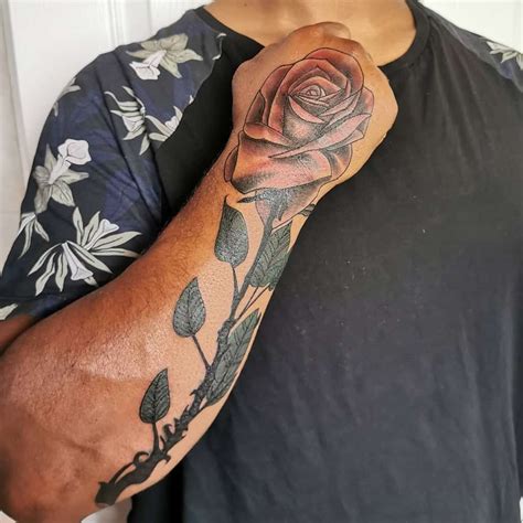 A rose for a rose ro. Top 65 Best Rose with Stem Tattoo Ideas - [2020 ...