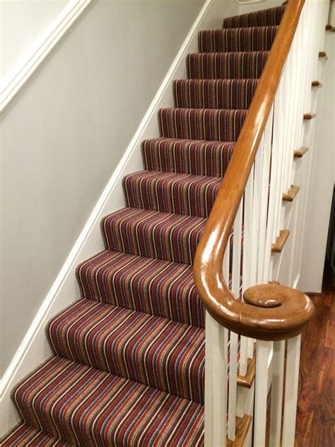 Hallway Striped Carpet On Stairs Victorian Homes Hall Way Farrow And