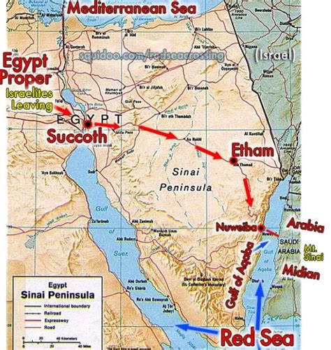 Map Showing The Route Of The Exodus Bible History Bible Mapping Map