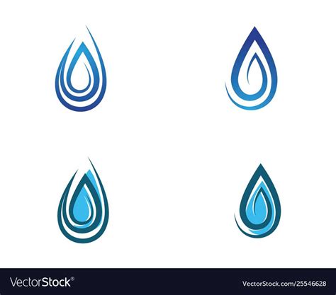 Water Drop Logo Template Royalty Free Vector Image Sponsored Logo
