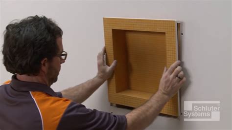 Walls Kerdi Board Sn Shower Niche Waterproofing Installation Youtube