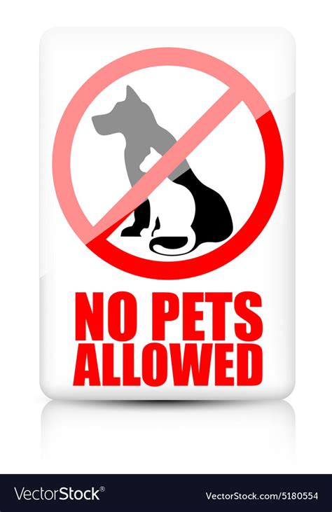 When i heard about the no guns allowed signs outside of some stores in the us, this was the first thing i thought of. No pets allowed sign Royalty Free Vector Image