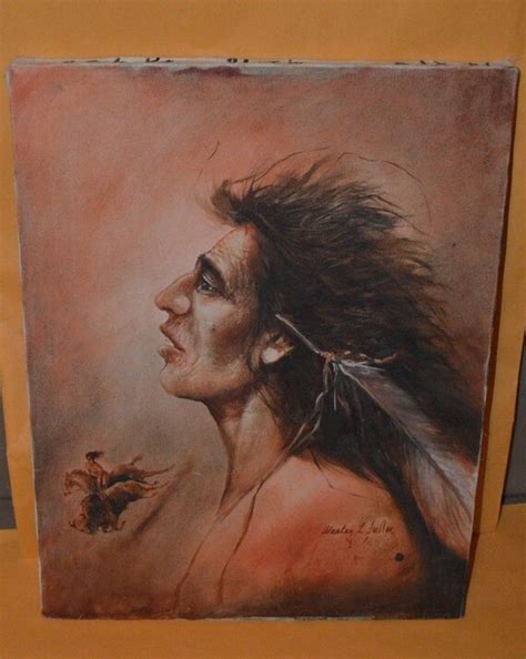Items Similar To 14x18 Oil On Canvas Painting Of Native American Indian