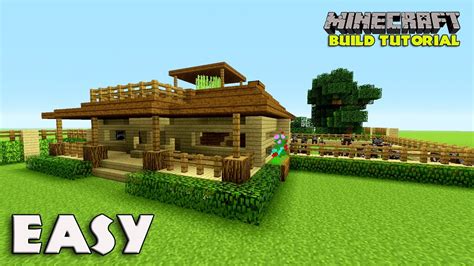 How to make a survival house in minecraft | Easy | Farm ...