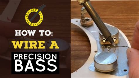 Precision Bass Wiring How To Wire A Precision Bass Youtube