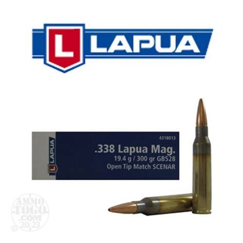 338 Lapua Magnum Ammo 10 Rounds Of 300 Grain By Lapua