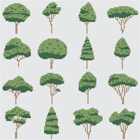 8 Bit Tree Vector Art Icons And Graphics For Free Download