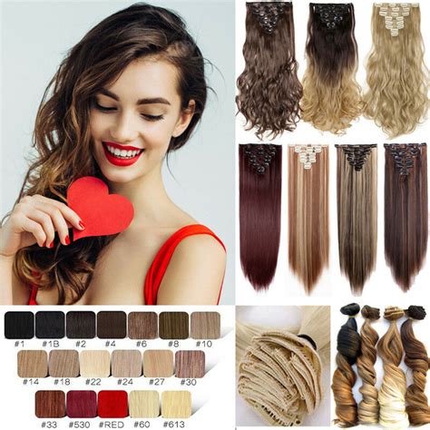 Our deep curly clip in human hair extension sets come with eight separate wefts for complete coverage. 100% Real Natural Hair Full Head Clip In Ins Hair ...