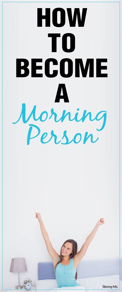 How To Become A Morning Person Health And Fitness Tips Daily