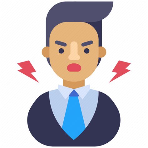 Angry Boss Anger Employee Rage Job Icon Download On Iconfinder