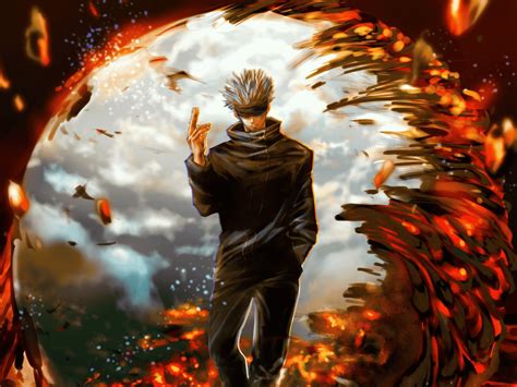 The wallpaper for desktop is missing or does not match the preview. 1600x1200 Satoru Gojo Jujutsu Kaisen Art 1600x1200 ...